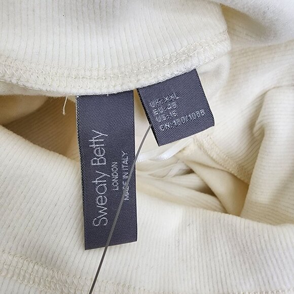 NWT Sweaty Betty Harmonise‎ Luxe Fleece White Pullover Sweatshirt Size XXL - Picture 7 of 12